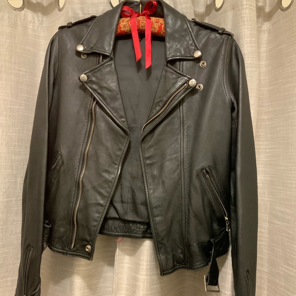 Rider leather jacket XS